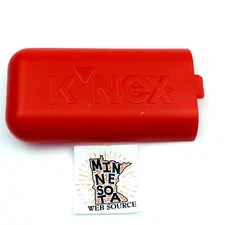 1 Knex Battery Cover Red (Snap -On) Replacement Motor Part - (Cover Only)
