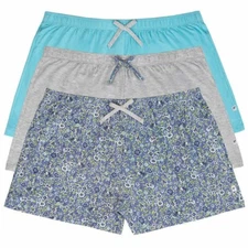 Jane & Bleecker SLEEP SHORT Set Of 3 Mix Match Color Blue New Free Ship LARGE