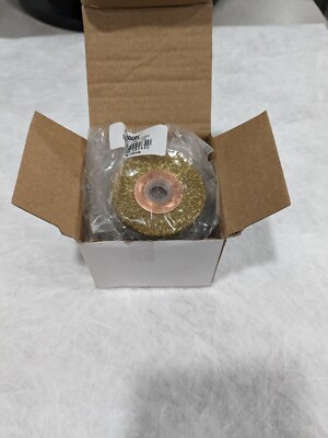 Robtec Wheel Brush: 2'' Wheel Dia, Crimped 1/2'' Hole, 20,000 RPM Qty 6 7305013320
