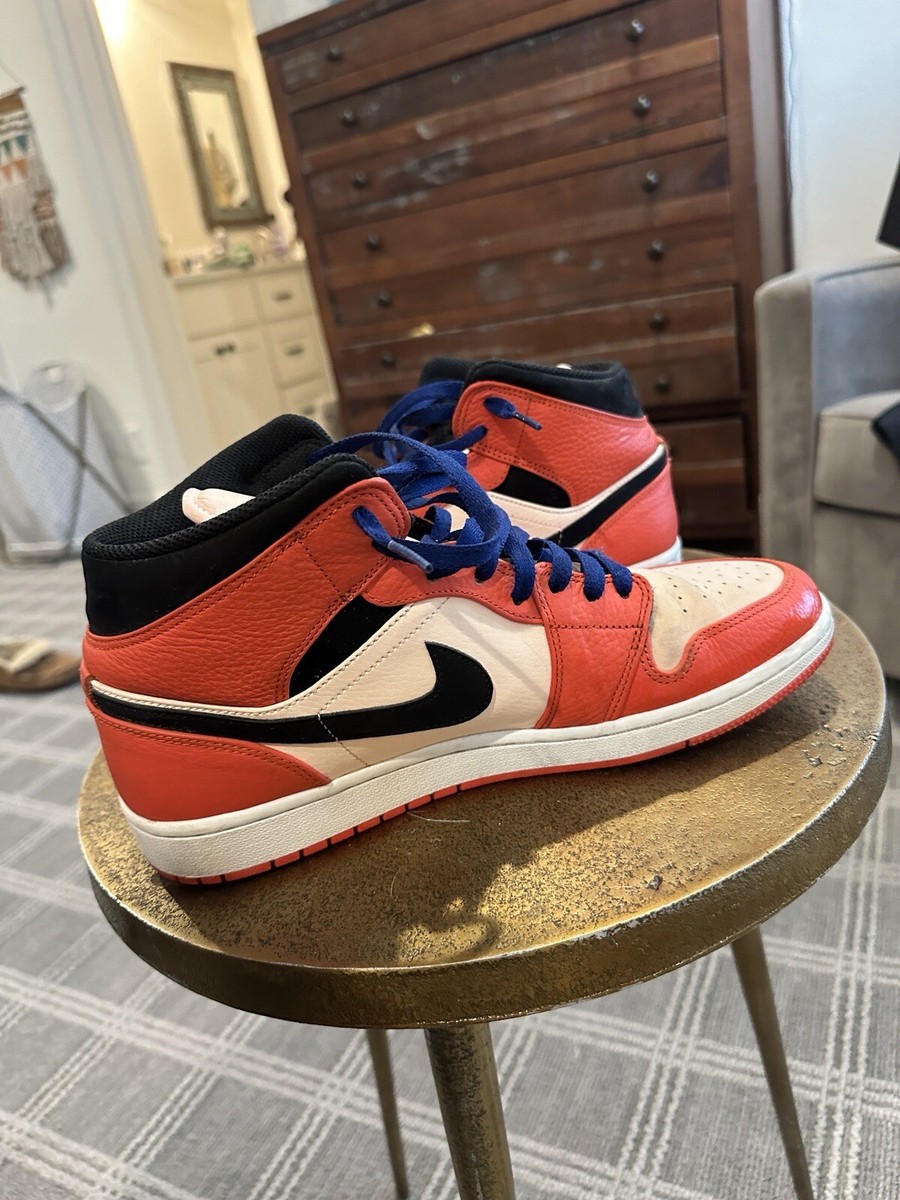 Air Jordan Mid Black Blue Team Orange Size Jordan Retro Mid SE - Main Image