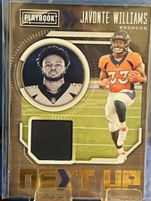 2021 Panini Playbook - Next Up Jerseys #NXT-JWI Javonte Williams (MEM, RC)