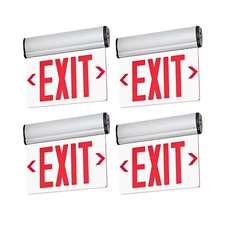 TANLUX Red Exit Signs for Business, LED Edge Lit Exit Sign, UL 924, Hardwired...
