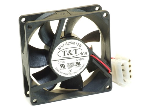 T&T MW-825M12B 80mmx25mm Case System Cooling Fan Kühler DC-12V 0.12A 1.44W Molex