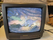 Vintage Daewoo DTQ-1440FC 13" CRT TV - Retro Gaming NES N64 Sega