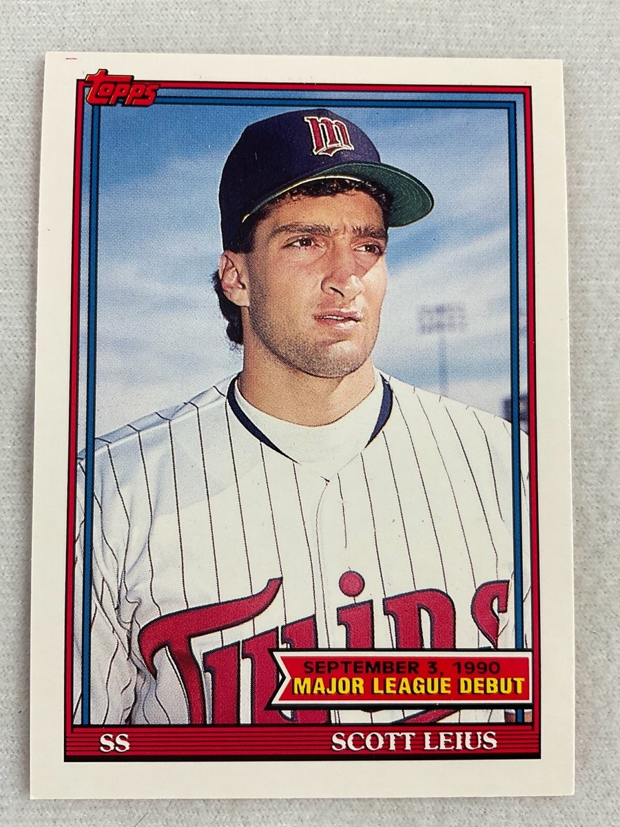 未開封 1990 TEAMSET MAJOR LEAGUE CARD topps 1990 Topps Major League Debut Card #085-Scott Leius