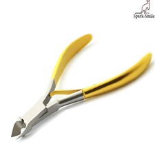 Cuticle Nail Clipper Gold Handle Nipper Sharp Cutter Toenails Manicure Pedicure