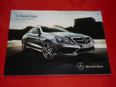 2013 MERCEDES C207 E-CLASS COUPE E 220 CDI - E 500 PRICE LIST PRICELIST