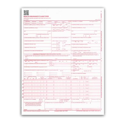 New CMS 1500 Claim Forms - HCFA Version 02/12 500 per Ream