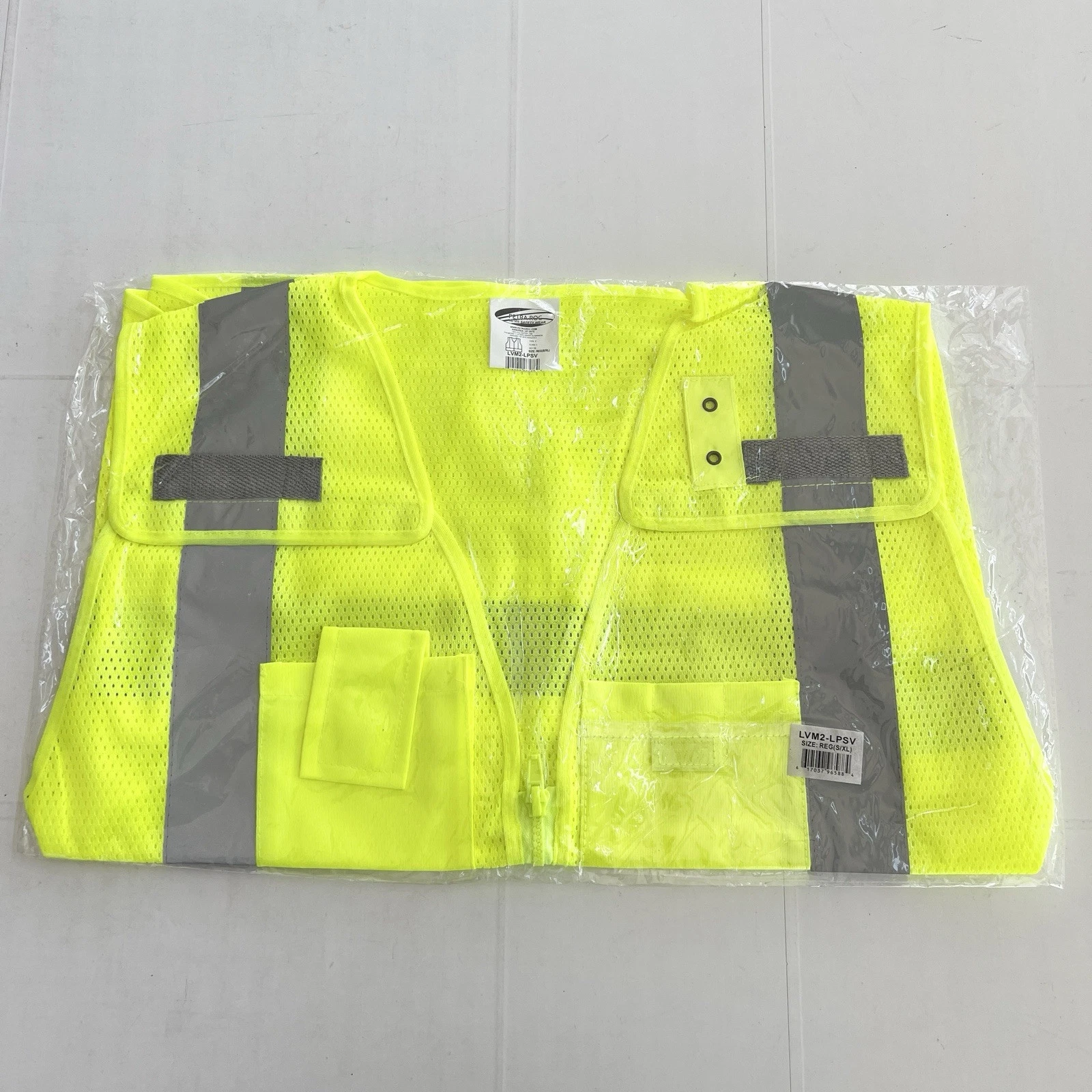 New PETRA ROC LVM2-LPSV Hi-Vis ANSI Class 2  Safety Vest, SIZE Regular S-XL image 6
