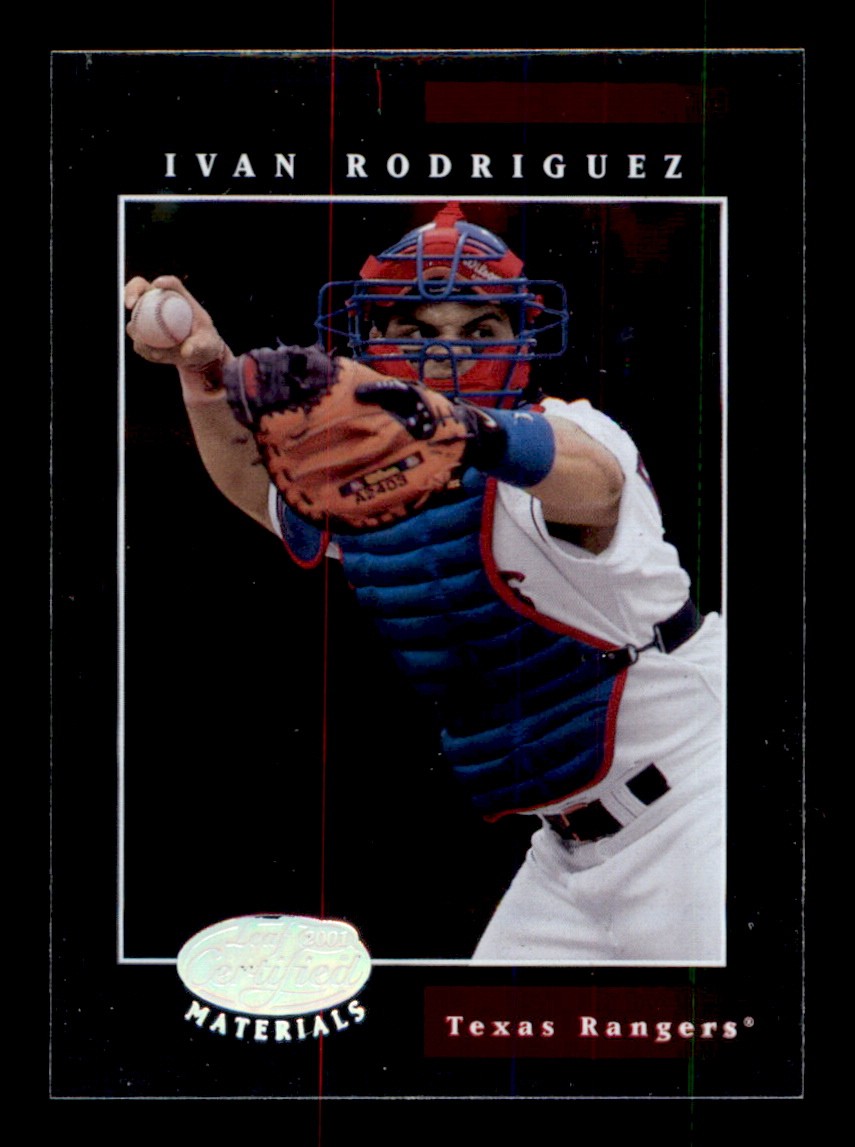 2001 Leaf Certified Materials - Ivan Rodriguez #9