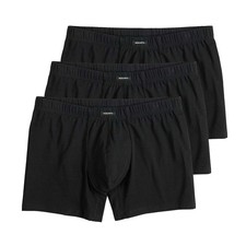 3-Pack Equipo TRUNK Brief Underwear BLACK Cotton Stretch men SMALL S 28-30 NIP