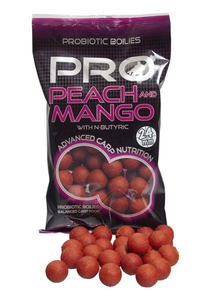 Бойлы Starbaits с пробиотиком из персика и манго 24 мм 800 г 4390₽