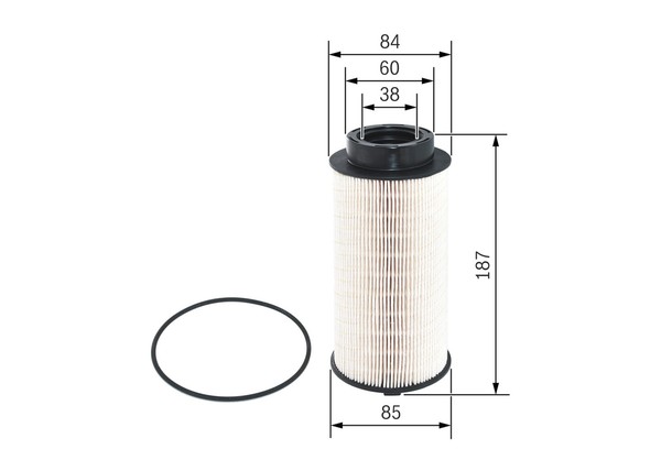 Bosch Kraftstofffilter F 026 402 100 Filtereinsatz FüR Scania 85Mm 1 2-image