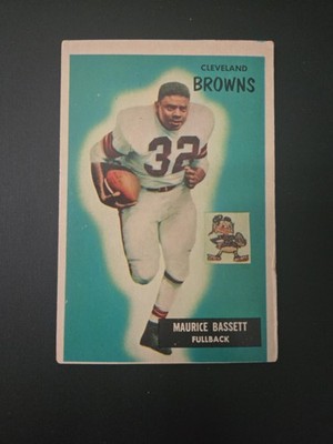 1955 BOWMAN FOOTBALL #156 MAURICE BASSETT ****FREE SHIPPING****     0415