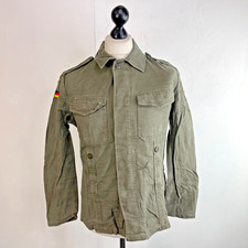 Vintage Bundeswehr Langarm schweres Kampfhemd original Militär Feld Gr. M