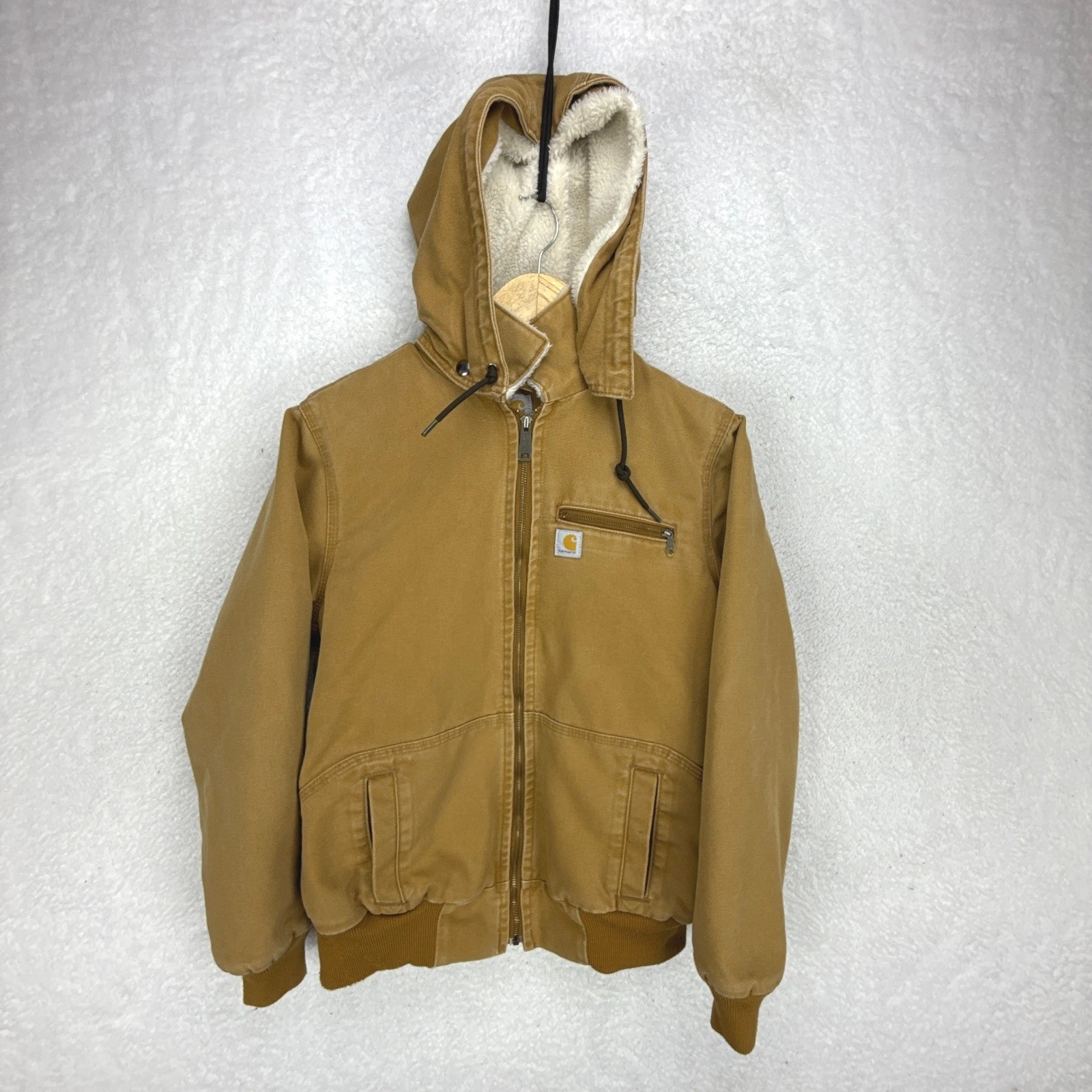 Carhartt Wildwood Jacket Sherpa Lined Womens Medium Wildwood 100815 211 Brown