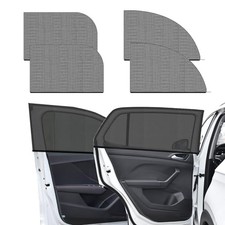 4PCS Car Window Shades, Breathable Mesh Baby Window Screen Car Front Back