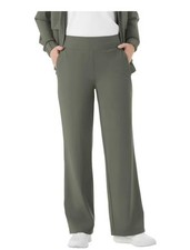 Member's Mark Women's Stretch Soft Pockets Travel Wide Leg Pant NWT Olive XS