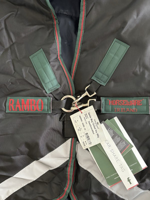Rambo Wug 1680D Heavy 400g Waterproof Horse Turnout Blanket - 81'' BLACK
