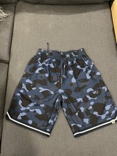Bape Navy Camo Basketball Shorts Size XL