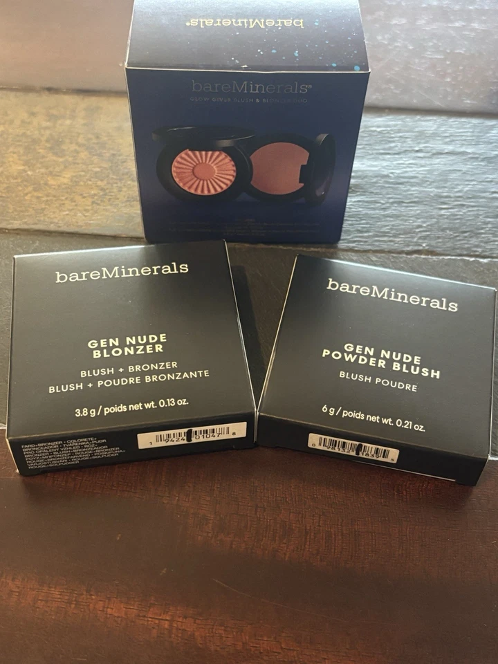 Bare Minerals Blush/Bronzer Duo, Full Size, “Call My Blush”, “Kiss Of Pink” NIB - Image 3 of 4