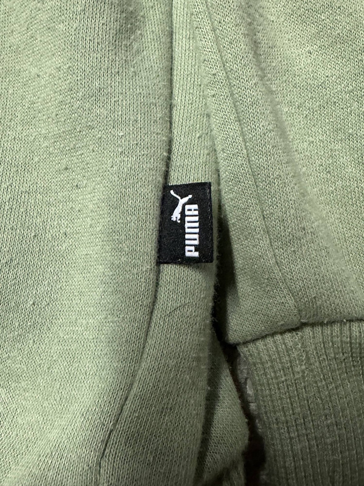 Puma Hooded Sweatshirt EU Size Medium Pale Green image 3