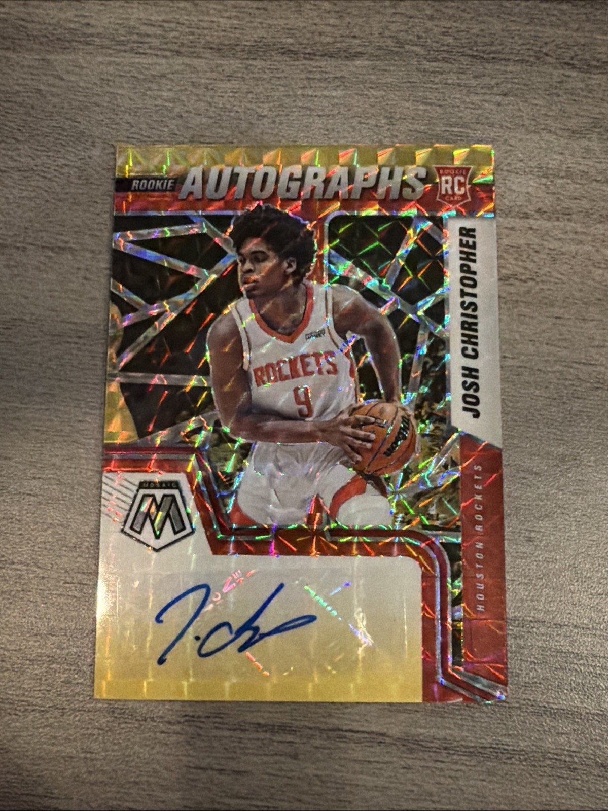 2021-22 Mosaic Auto Mosaic Josh Christopher #RAM-JCH Choice Fusion Red & Yellow