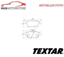 SATZ BREMSBELÄGE BREMSKLÖTZE HINTEN TEXTAR 2223101 A FÜR LINCOLN MKZ 2L