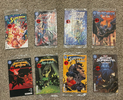 DC Comics Lot of 8 #1 Issues Batman Hush, Superman, Justice League, Robin