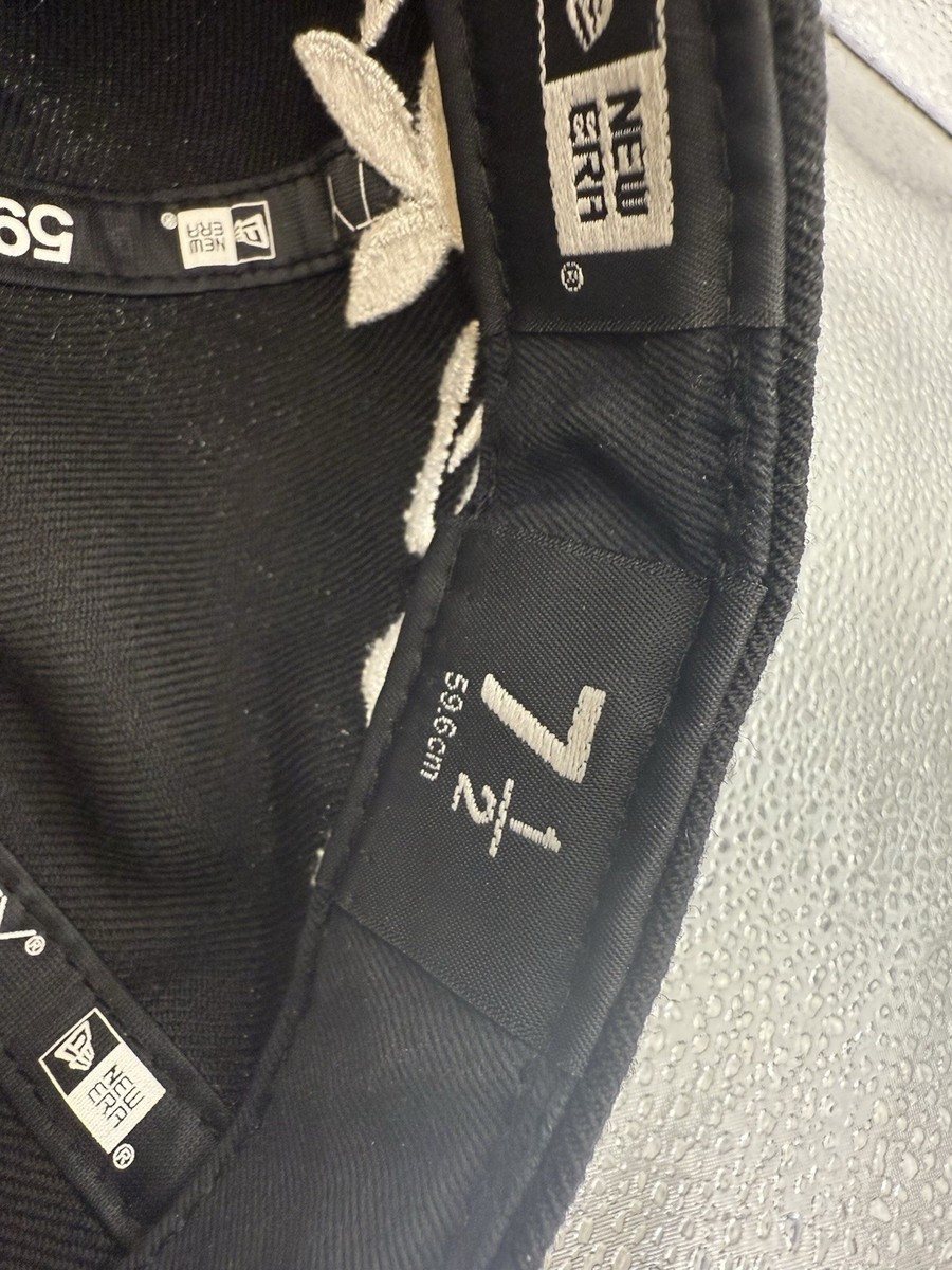 SS17 Supreme New Era Playboy Black box logo fitted cap hat size 7