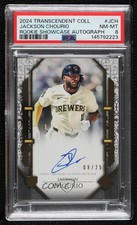 2024 Topps Transcendent Collection 9/25 Jackson Chourio #RSA-JCH PSA 8 Auto 1n2n