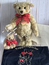 Steiff Teddy Bear Puppeteer Marionette String Puppet Mohair 2004 Ltd Ed Of 1500