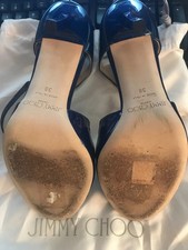 JIMMY CHOO " LANG " AEGEAN BLUE Sandal