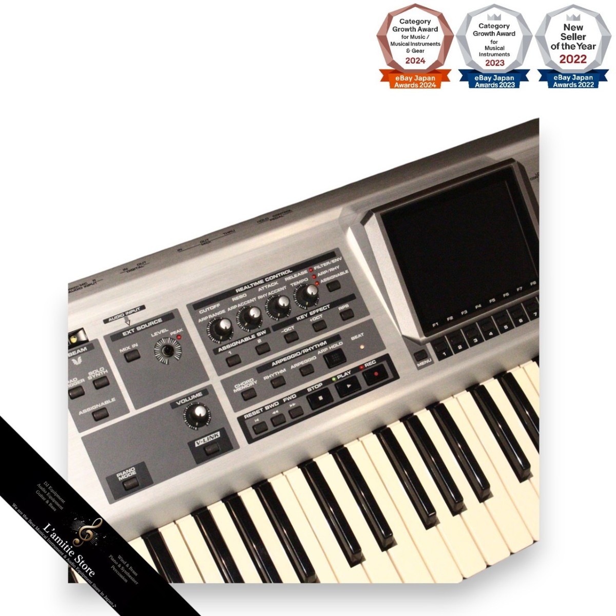 レア Roland Fantom X7 AUDIOTRACK EXPANTION Roland Fantom X7 Audio Track Expansion Synthesizer 128 Voices Giga