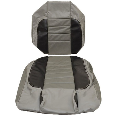 #ad Triton Boat Seat Skins 1950173 Explorer Gray Black Vinyl Set of 2 $68.61