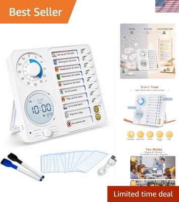 Visual Timer for ADHD, Chore Chart & Task Planner for Kids,Adults