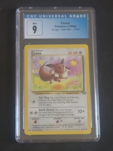 1999 Pokemon Jungle #51/64 Eevee CGC 9 MINT