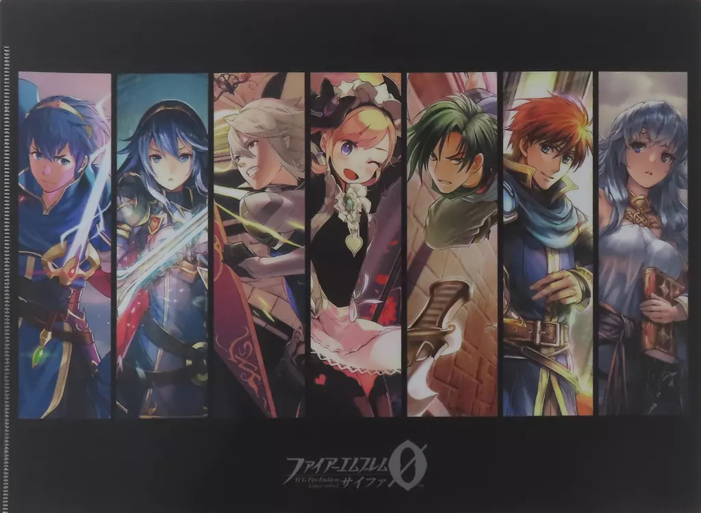 Fire Emblem Cipher A4 Clear File Black Collection Stationery
