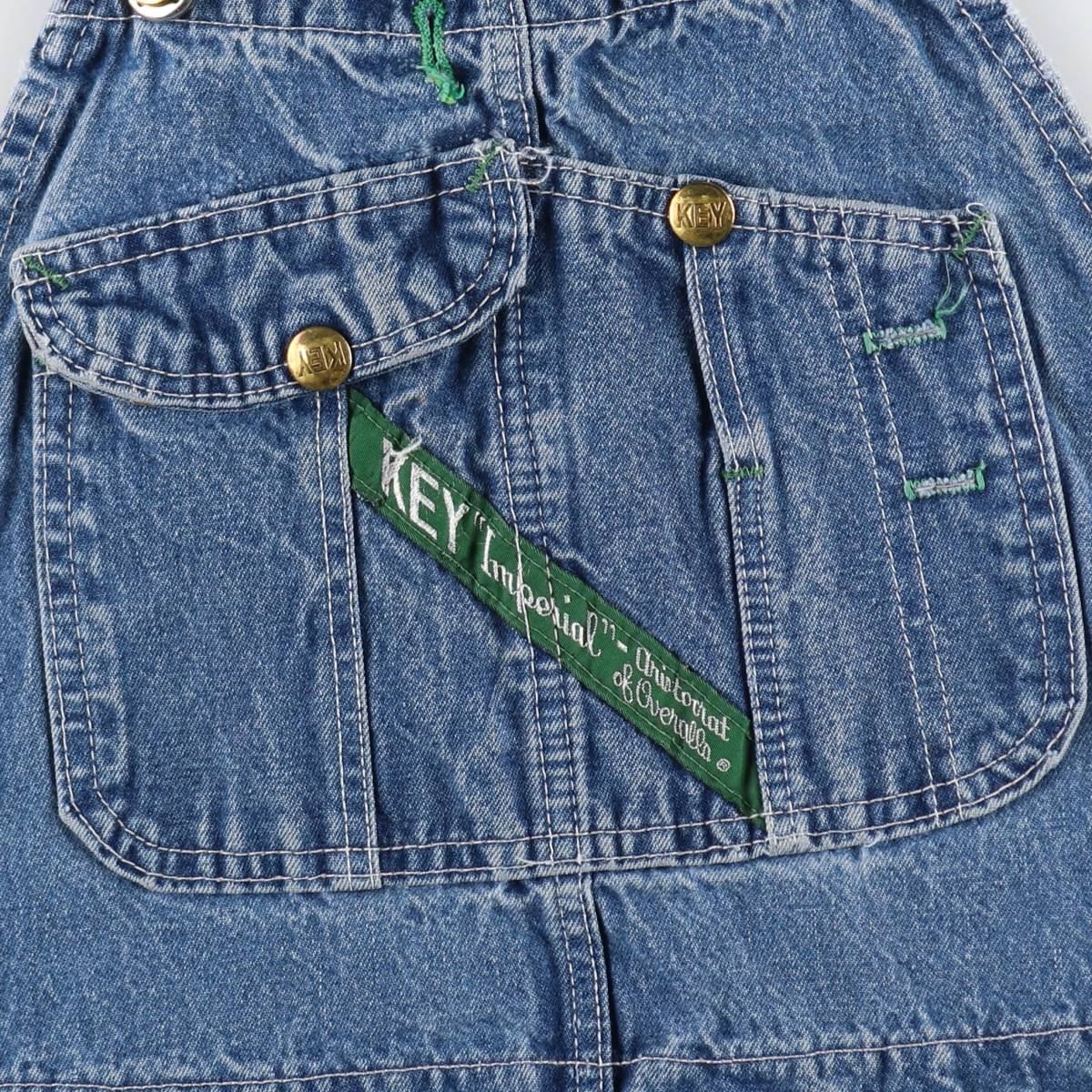 90’s アメリカ軍CREWMEN'S ORVERALLS Vintage 90'S Key denim overalls made in the USA size W32 size L34