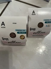 L'eggs Women's Silken Mist Control Top Panty Hose A Nude 2 Pack