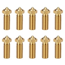 10PCS 0.4Mm Brass Nozzles for QIDI X-Max 3, 3D Printer Parts Extruder Hotends No