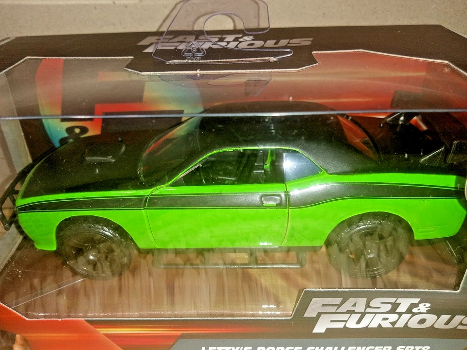 Fast & Furious Letty's Dodge Challenger SRT8 Green Diecast 1:32 Scale Rare Jada - Image 2 of 2