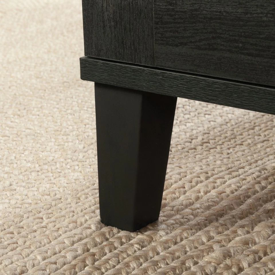 Coastal Style Square Coffee Table with Drawer Engineered Wood Hidden Storage - Image 2 of 4