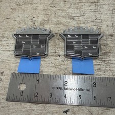 New Lot Of 2 Trunk Lock Crest Emblems 1970s Cadillac Eldorado Deville Fleetwood