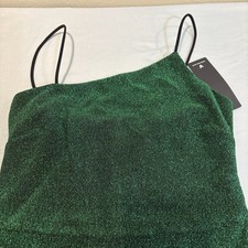 Lulu's Green Sparkle Dress XS