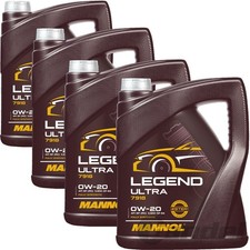 4x5L MANNOL 7918 LEGEND ULTRA SAE 0W20 passend für API SP RC GM dexos1 Gen2 FORD