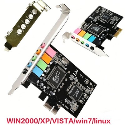 PCI-E 5.1ch Sound Card   CMI8738 with Low-Profile Bracket US Stock
