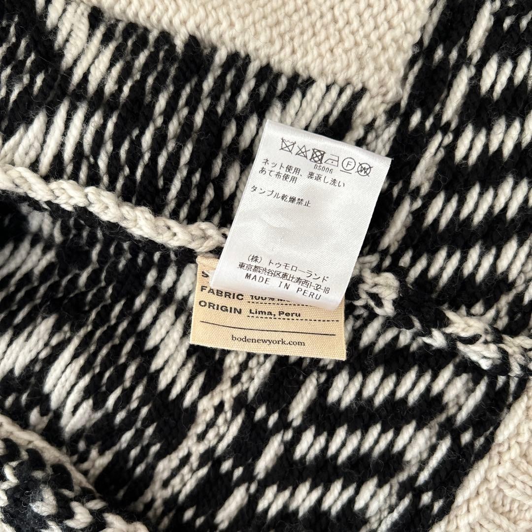 BODE Cardigans Black White Patterned S/M wool - image 6