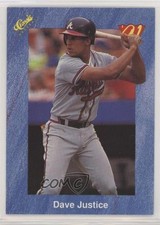 1991 Classic Update Blue Travel Edition David Justice #T11 2e7