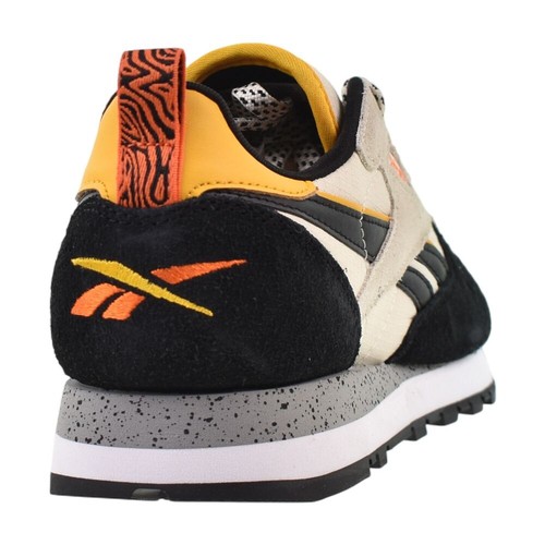 Reebok Classic Leather Herren Schuhe beige/schwarz/blau 100201122 - Bild 3 von 6
